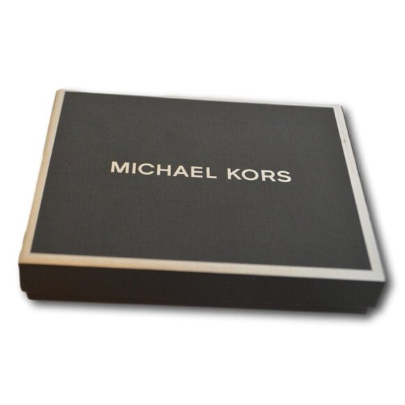 MICHAEL KORS BLACK LEATHER SLIM BI FOLD MENS WALLET - NIB - Picture 3 of 3